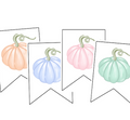 Pastel Pumpkin Banner