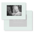 Sage Stripe Birth Announcement