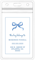 Blue Bow Bag Tag