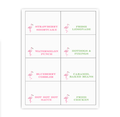 Flamingo Buffet Labels / Placecards