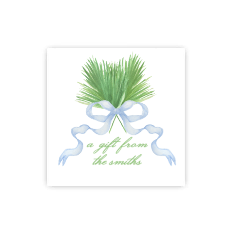 Palm Chinoiserie Gift Tags / Stickers