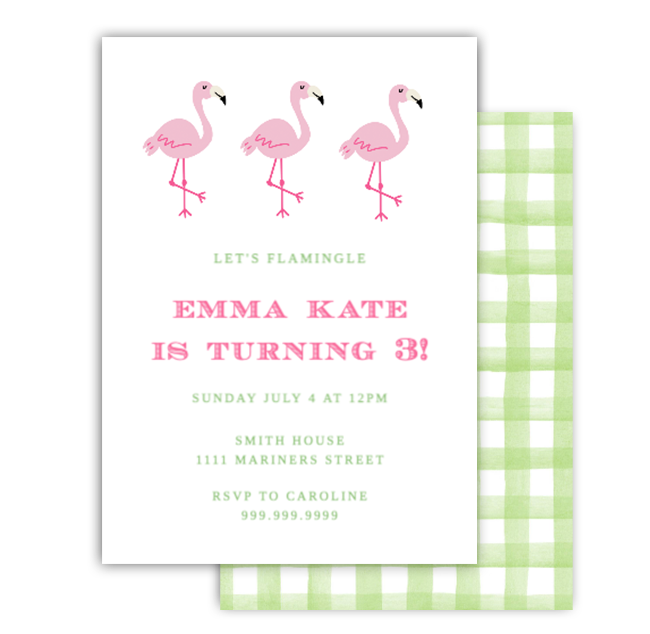 Flamingo Invitation