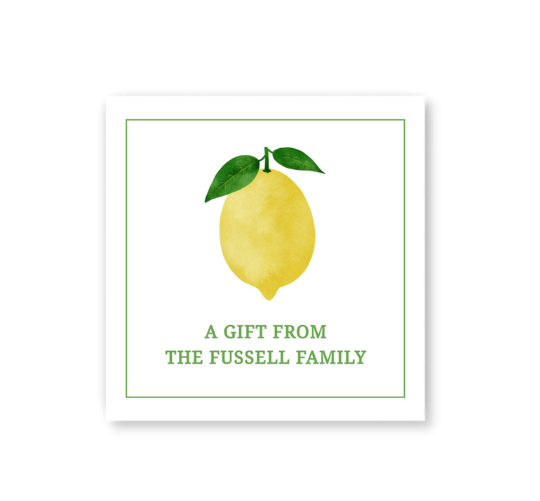 Lemon Gift Tag