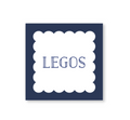 Navy Playroom Labels / Stickers