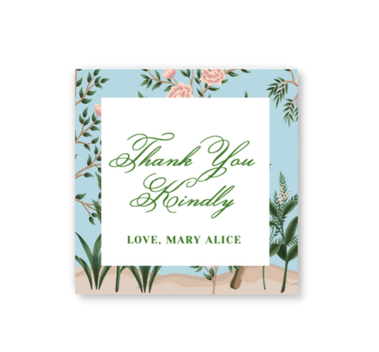 Blue Chinoiserie Gift Tags / Stickers