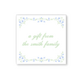 Blue Ladylike Gift Tags / Stickers