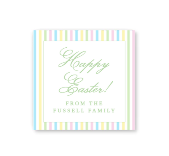 Pastel Stripes Gift Tags / Stickers