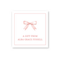 Pink Bow Gift Tag
