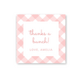Pink Gingham Gift Tag