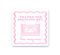 Pink Bounce House Gift Tags / Stickers