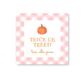 Pink Halloween Gift Tag