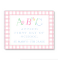 ABC Pastel Back To School Sign