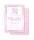 Pink Rodeo Invitation
