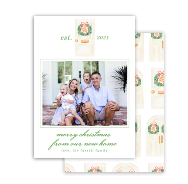 Home For Christmas White Card