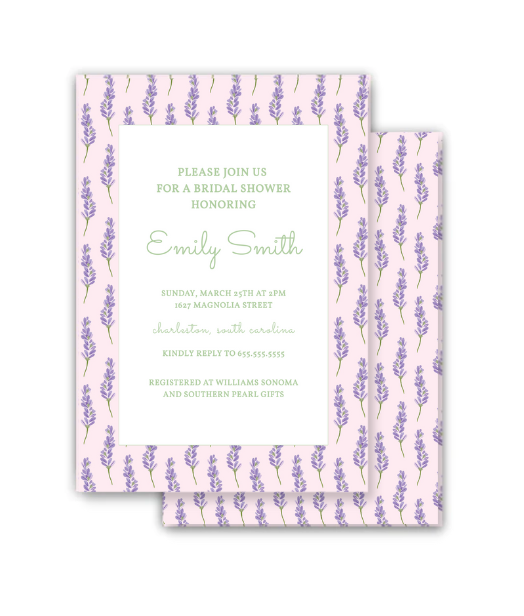 Lavender Invitation