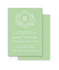 Green Stork Invitation