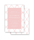 Pink Trellis Invitation