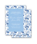 Blue Rose Invitation