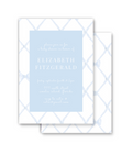 Blue Trellis Invitation