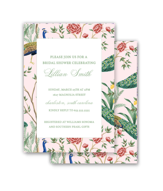 Pink Chinoiserie Invitation