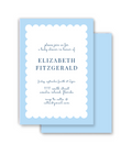 Blue Scallop Invitation