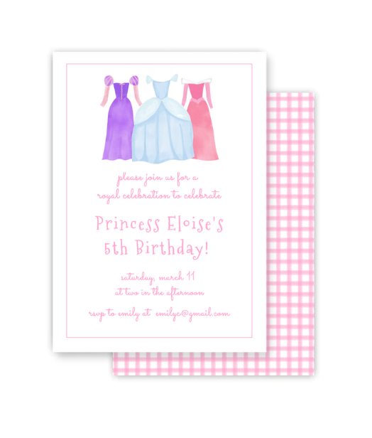 Pink Princess Invitation