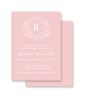 Pink Stork Invitation