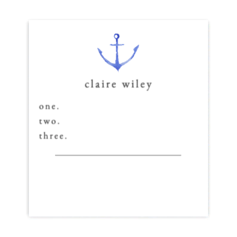 Daily Three Anchor Notepad