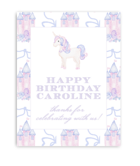 Unicorn Party Sign