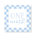 Blue Monthly Milestone Cards