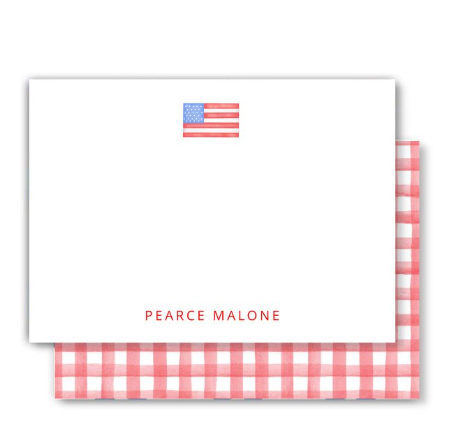 American Flag Notecard