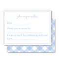 Blue Easy Peasy Thank You Notes