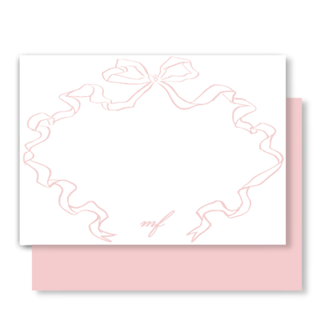 Pink Stork Notecard