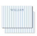 Blue Pastel Stripe Notecard