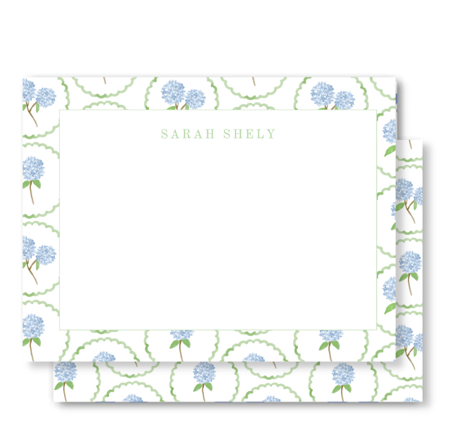 Hydrangea Flat Notecard