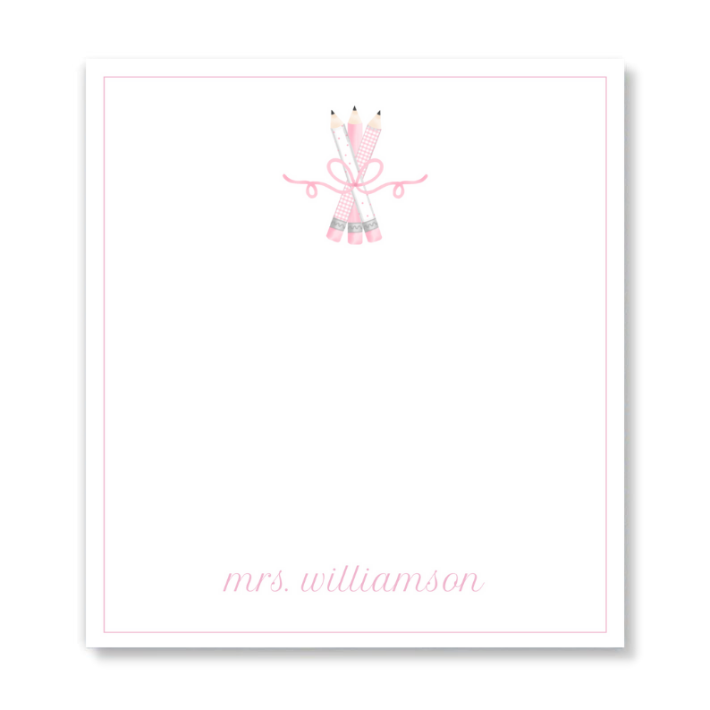 Pink Pencils Notepad
