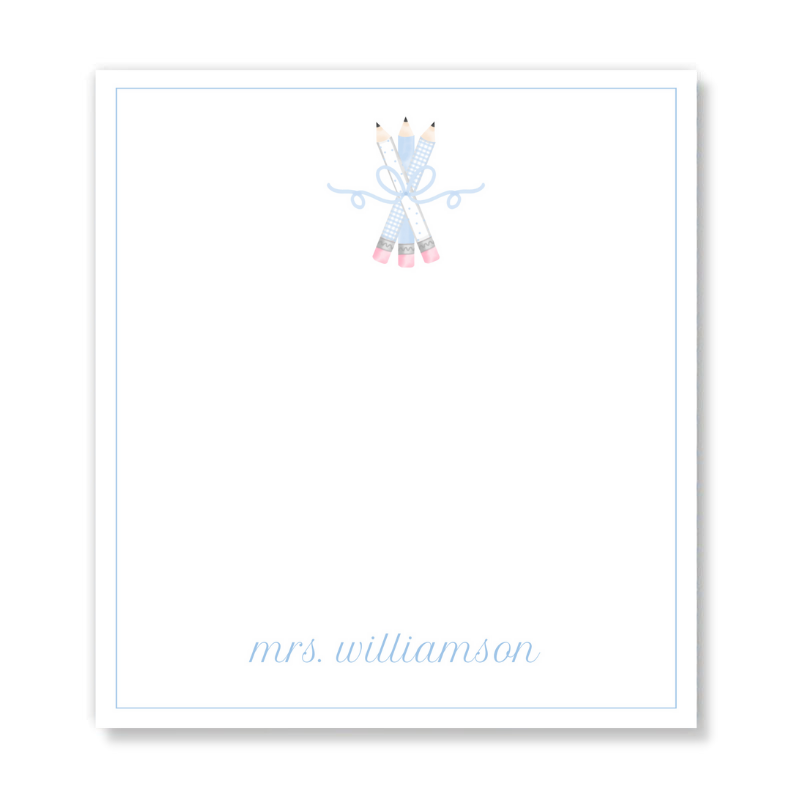 Blue Pencils Notepad
