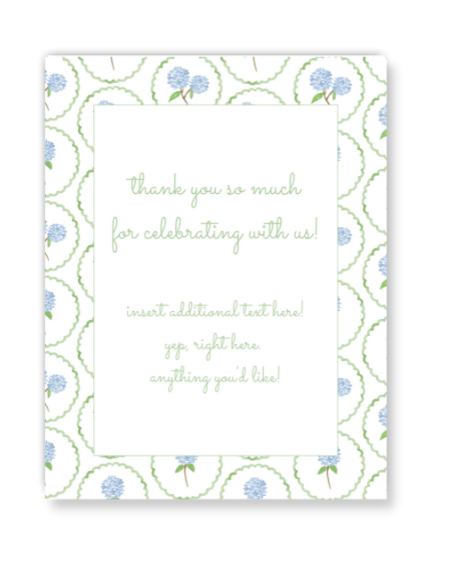 Hydrangea Party Sign