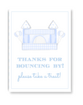 Blue Bounce House Party Sign