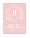 Pink Stork Party Sign