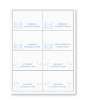 Blue Bounce House Buffet Labels / Placecards