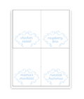 Blue Stork Buffet Labels / Placecards