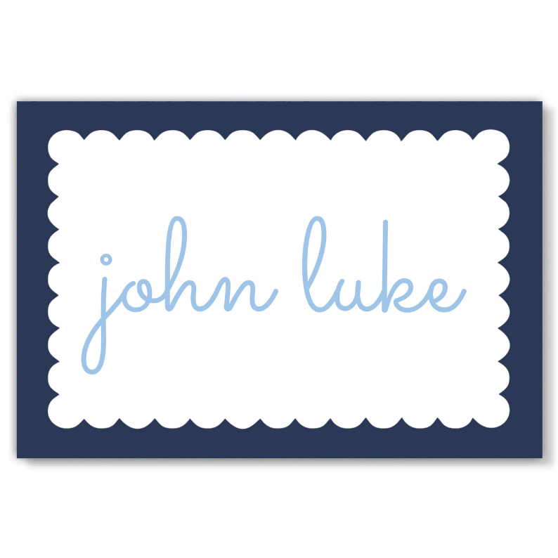 Navy Scallop Placemat
