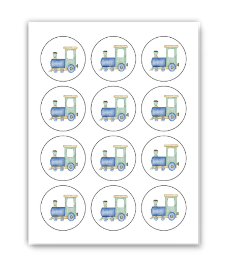 Train Cupcake Toppers