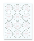 Pink Stork Cupcake Toppers