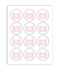 Pink Bounce House Cupcake Toppers