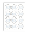 Blue Bounce House Cupcake Toppers