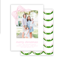 Pink Garland Christmas Card