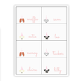 Pink Puppy Buffet Labels / Placecards
