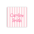 Pink Stripe Child's Card / Sticker